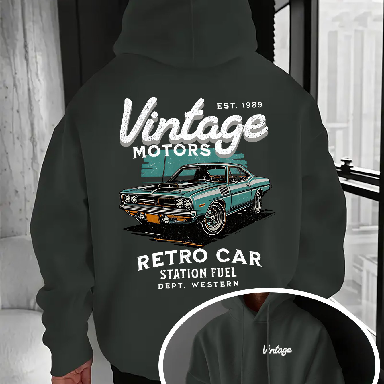 Muscle Car Retro Hoodie