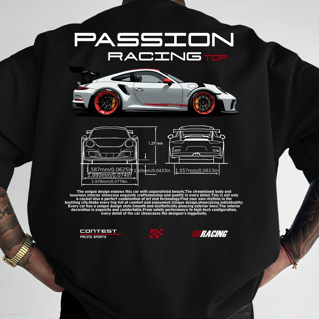 "PASSION RACING TOP" GRAPHIC T-SHIRT