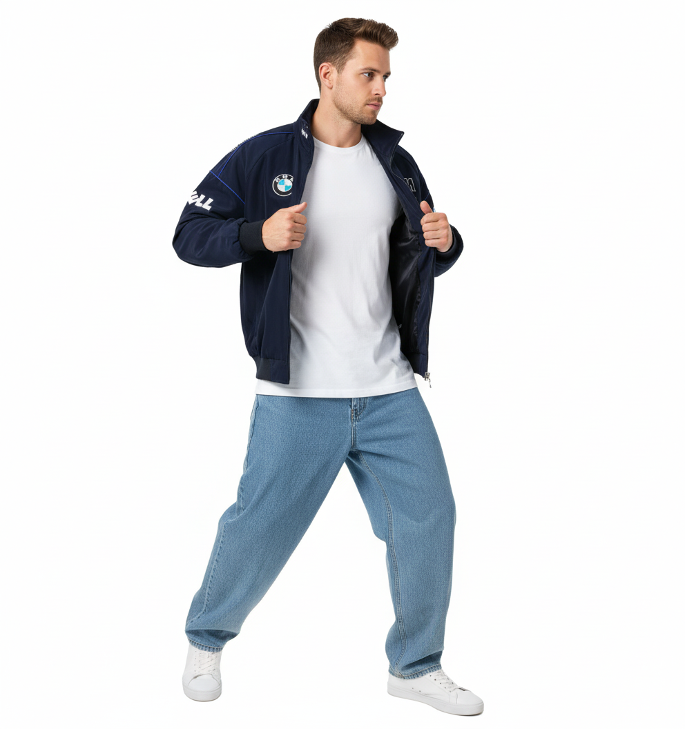 Blue BMW Vintage Racing Jacket