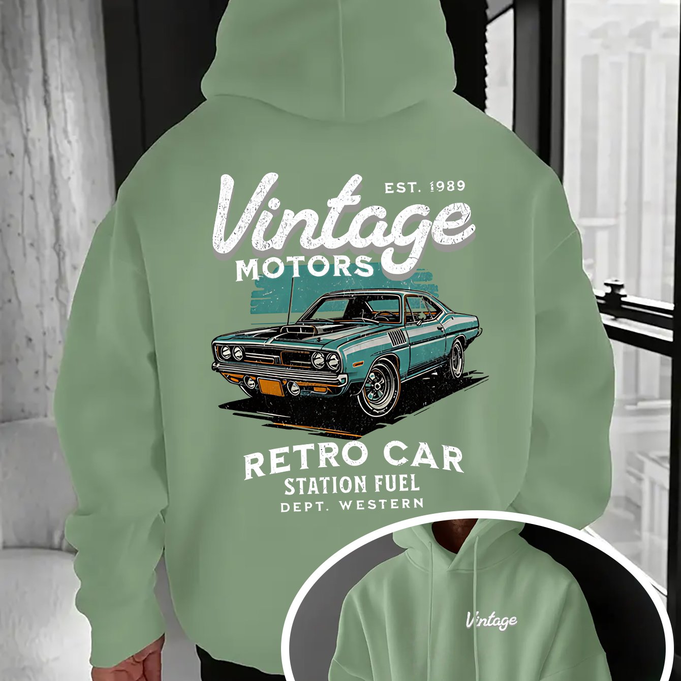 Muscle Car Retro Hoodie