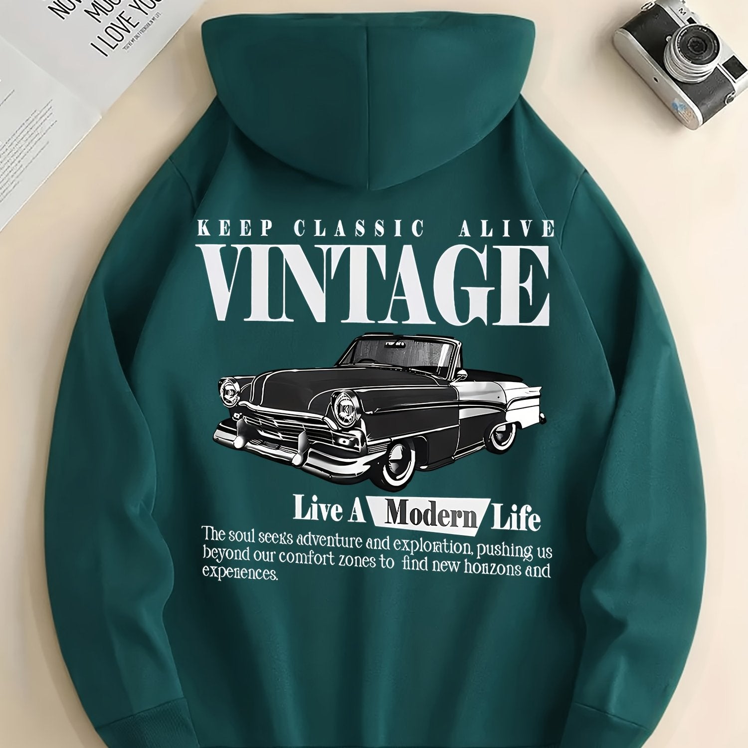 Vintage 1950s Full-Zip Hooded Jacket