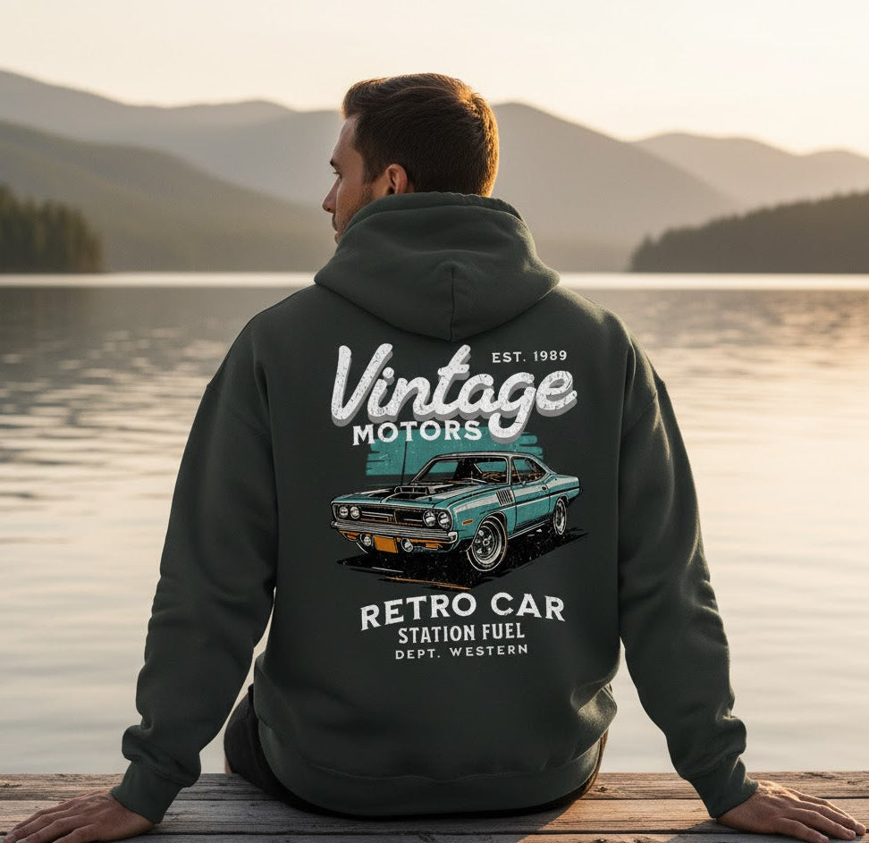Muscle Car Retro Hoodie