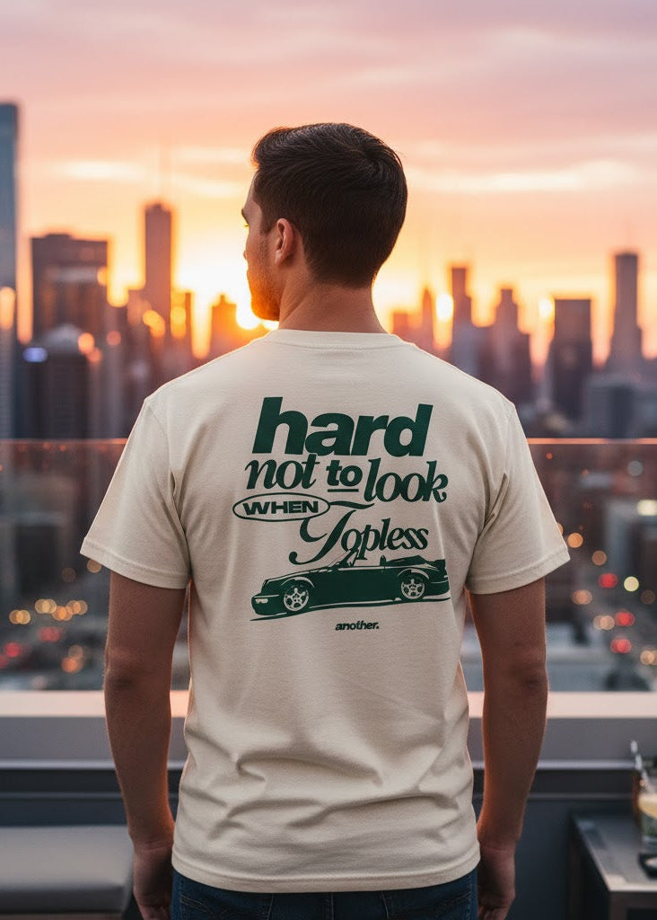 "Hard Not to Look When Topless" Graphic T-Shirt